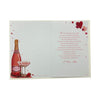 With Love Always Champagne Design Open Greeting Card