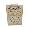 Daughter On Your Graduation Stars Design Congratulations Card