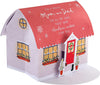 2X Cards Christmas Card for Mum and Dad Classic Pop-up 3D House Design