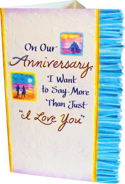 I Want to Say More Than Just ‘I Love You’” is a Sweet Way to Celebrate Anniversary Card