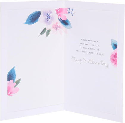 Floral Bouquet Design From Your Son for Mum Mother's Day Card 