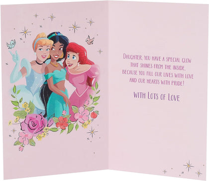 Disney Princess Design Daughter Birthday Card