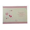 On Birth Of Baby Granddaughter A Brown Teddy Pink Congratulations Card