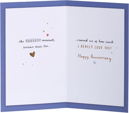 Heartfelt Rhyme Design Husband Anniversary Card