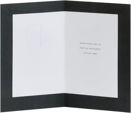 Letter D Design Father's Day Card