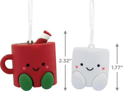 Better Together Hot Cocoa and Marshmallow Magnetic Christmas Ornaments, Set of 2 