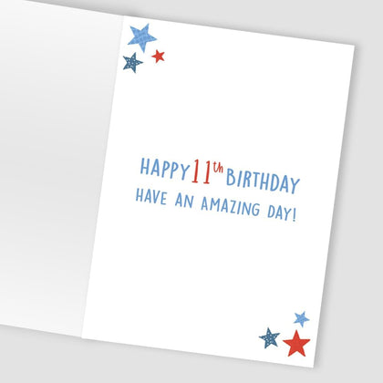 Contemporary Eleven-Tastic! Boy 11th Birthday Card