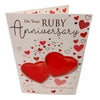 On Your Ruby Anniversary Congratulations Balloon Boutique Greeting Card