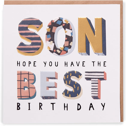 Kindred Son Best Birthday Design Card