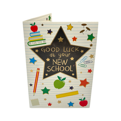 In Your New School Multi Stars Good Luck Card