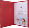 Traditional Heart and Verse Design Girlfriend Boxed Christmas Card