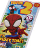 Colouring Design Marvel Spider-Man 2nd Birthday Card for Him/Boy