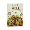 Get Well Soon Bouquet of Flowers Design Card