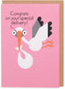 Kindred X David Olenick Special Delivery Baby Girl Blank Card