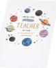 Planet Design Thank You Teacher Card