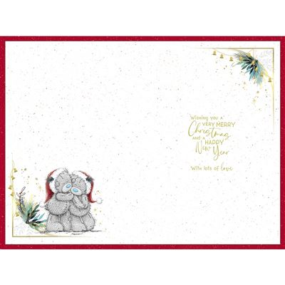 Bears Stood By Tree Son And Daughter In Law Christmas Card