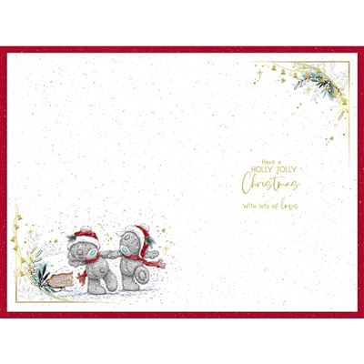 Bears With Snowman Special Friends Christmas Card