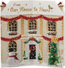 Festive House Shaped Design From Our House to Yours Christmas Card