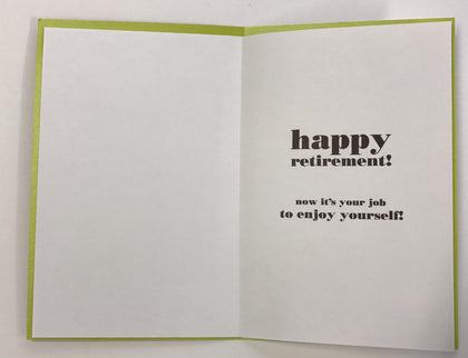 Congratulations Retirement Greetings Card