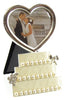 Silver Plated Wedding Cake Photo Frame with Heart 3" x 3"