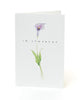 Pack of 6 Purple Flower Sorry For Your Loss Sympathy Cards