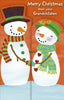 From Your Grandchildren Lovely Snowman Christmas Card