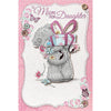 To Mum From Daughter Tatty Teddy Holding Present Design Mother's Day Card