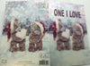 One I Love Me to You Bear 3D Holographic Christmas Card