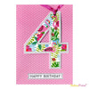 Girl Age 4 Flamingos Birthday Card