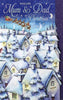 3D Snowy Roof Tops Mum And Dad Large Handmade Christmas Card