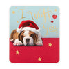 One I Love Hallmark Medium Christmas Card 'Wuff You'