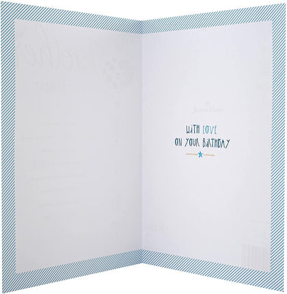 Traditional Written Verse Design Brother Birthday Card