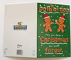 To Both of You Ginger Biscuit Fun Design Christmas And New Year Card