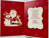 Great Grandad Snowman And Santa Glitter Finished Christmas Card