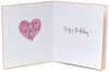 Mum Birthday Card Gold Heart-Shaped Balloon