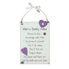 Mum's Family Rules Petty Wooden Hanging Plaque Mother's Day Gift