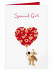 To A Very Special Girl Personalise Sticker Valentine's Day Card Boffle