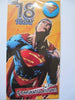 Age 18 Superman Birthday Card & Badge