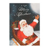 Pack of 8 In Night Moon Santa Design Family Christmas Charity Card