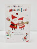 Wonderful Mum And Dad 3D Die Cut Cute Couple Design Christmas Card