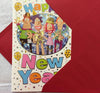 Sparkling Stars And Balloons Design Christmas And New Year Card