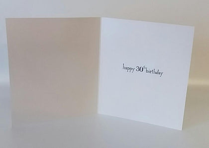 Happy 30th Lovely You Birthday Card 