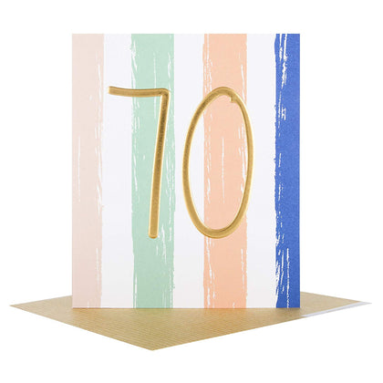 70th Birthday Studio Card 