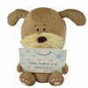 Lots of Woof - Woof Soft Toy Dog - Holding a Plaque - You make me SMILE - 8"