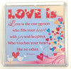 Love is... Sentimental Fridge Magnet