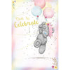 Time to Celebrate Tatty Teddy Holding Bouquet of Balloons Birthday Card