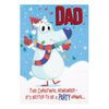 Dad Christmas Card 'Party Animal'