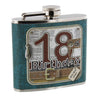 18th Birthday Unzipped Collection Leatherette 5oz Hip Flask