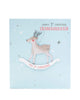 Granddaughter's Cute Reindeer Design First Christmas Card