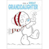 Great Granddaughter Sketchbook Me to You Bear Christmas Card